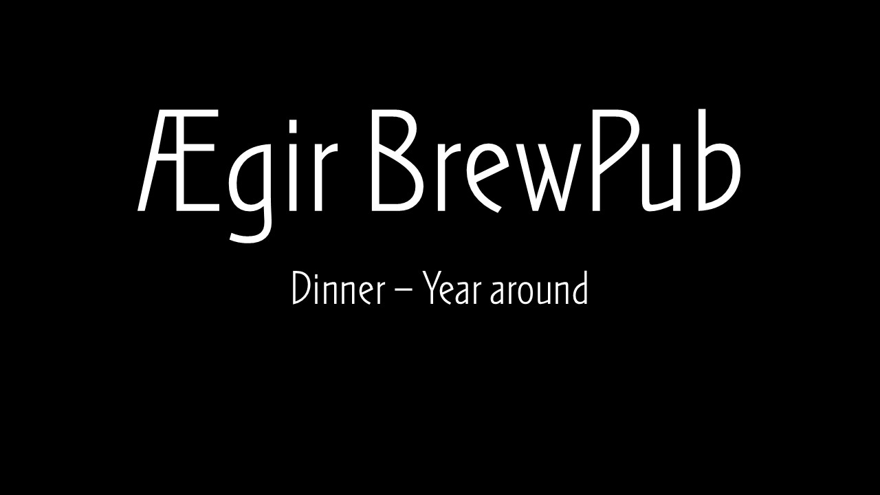 Dinner at Ægir BrewPub